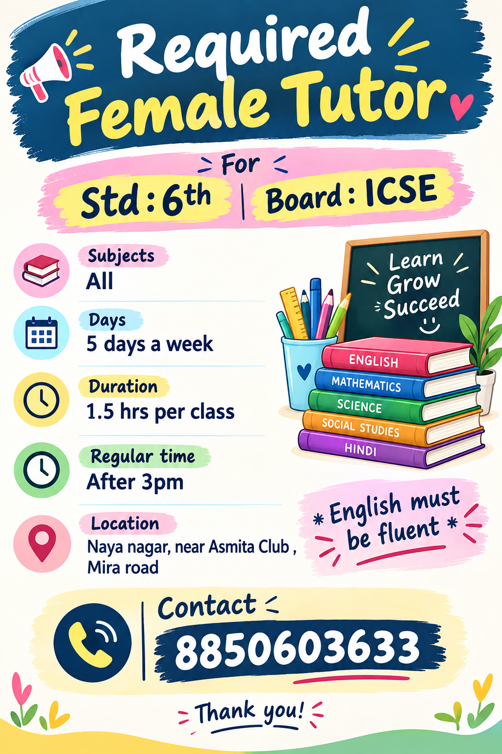 Female tutor 